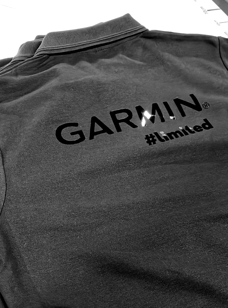 Pólónyomtatás, GARMIN, Spirit Nyomda Campona, Budapest