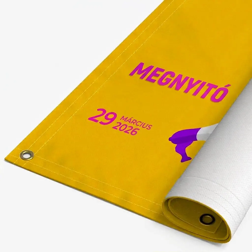 Molinó, ponyva nyomtatás, konfekcionálással.